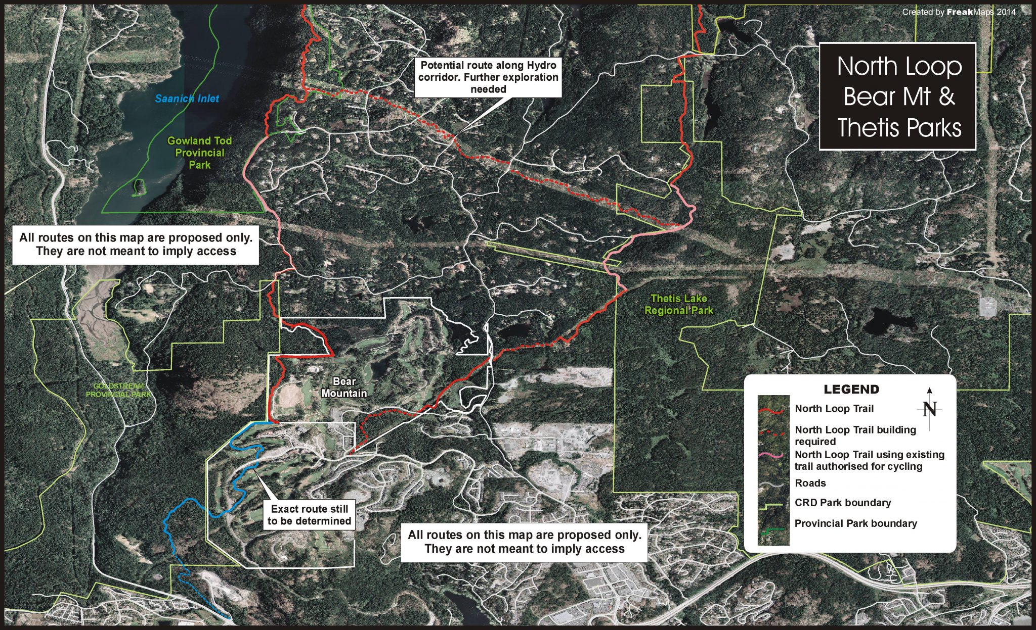 The North Loop and Thetis Lake Regional Park